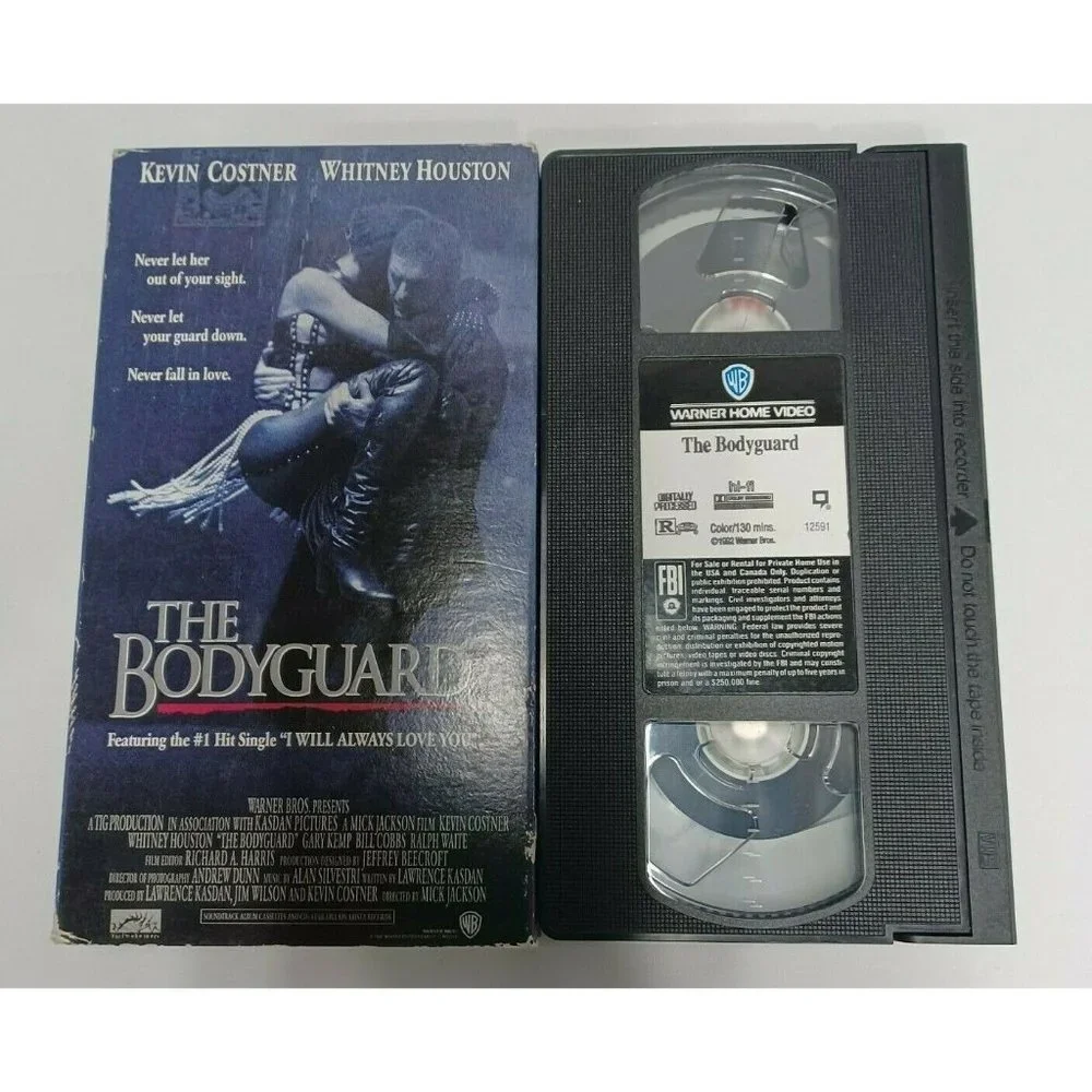 The Bodyguard VHS Tape (1993)